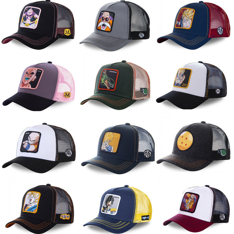 Dragon Ball Mesh cartoon baseball caps trucker hats