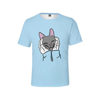 Meow Star Demon Slayer T Shirt Unisex 3d T-shirt