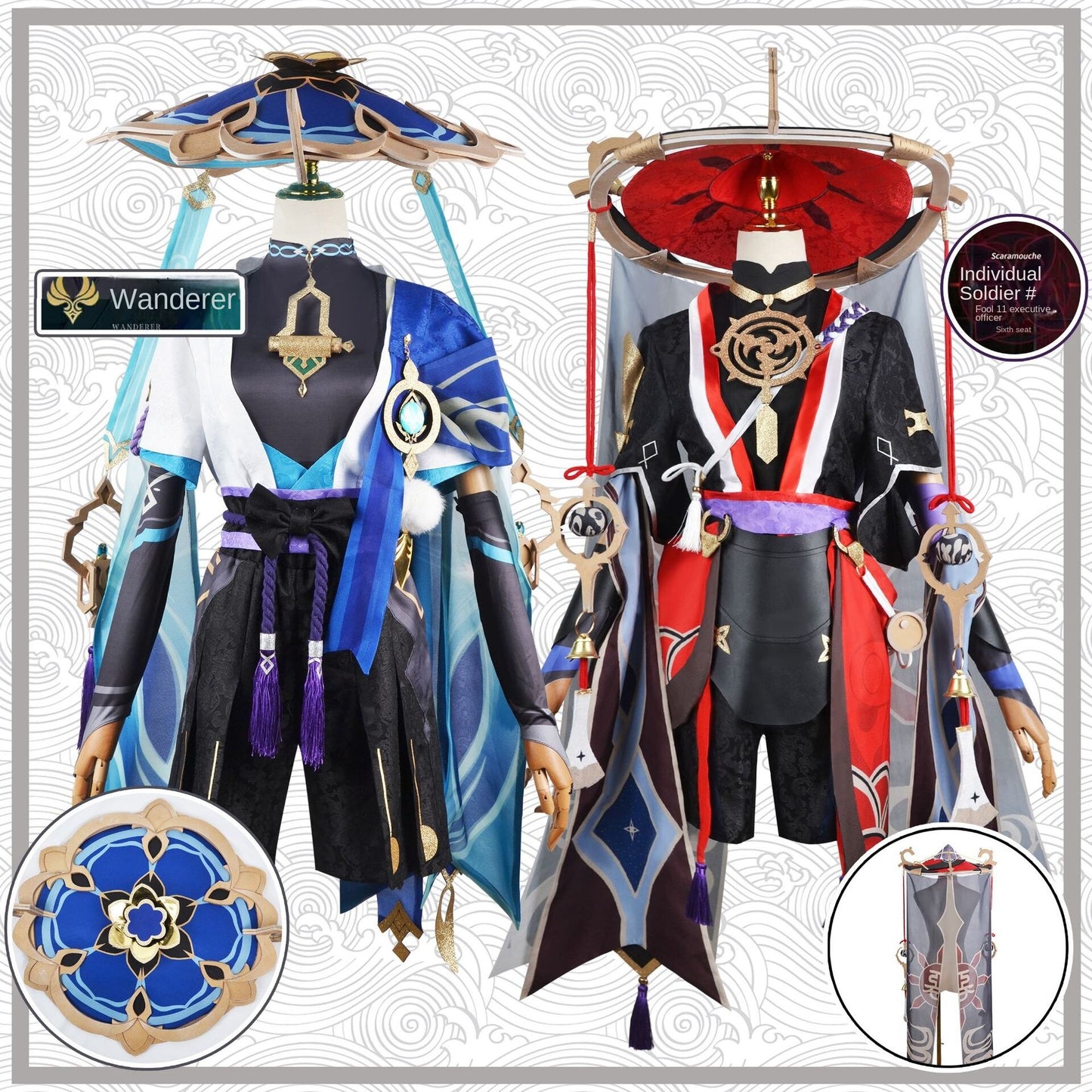 Genshin Impact Cosplay Dress Cost Wig Clothes