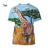 3D Print Giraffe Animal T-shirt