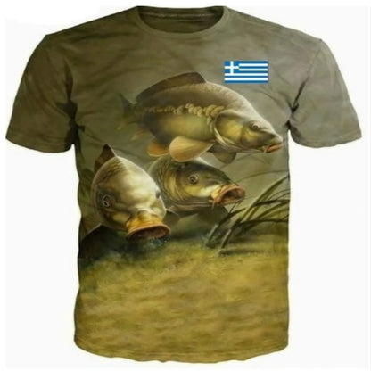 Harajuku Carp Fish Print T Shirts - product image 31