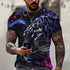 Tiger Fighting Animal Lion/leopard 3D T-shirt