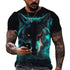 Tiger Fighting Animal Lion/leopard 3D T-shirt