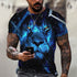 Tiger Fighting Animal Lion/leopard 3D T-shirt