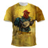 Unisex Animal Rooster 3d Print T-shirt