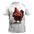 Unisex Animal Rooster 3d Print T-shirt