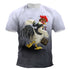 Unisex Animal Rooster 3d Print T-shirt