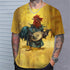 Unisex Animal Rooster 3d Print T-shirt