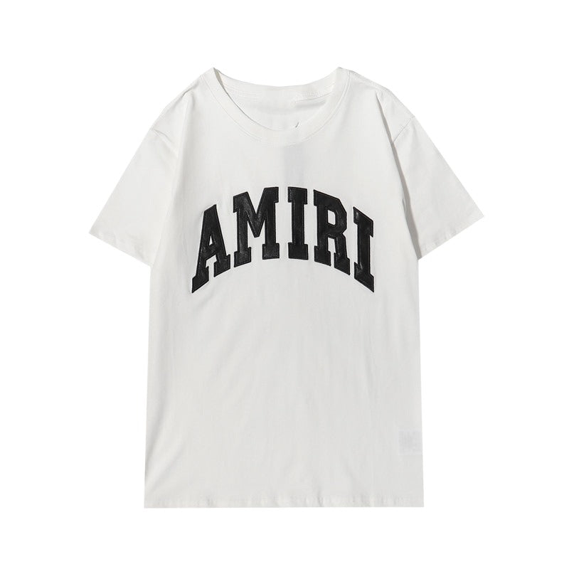 Amiri Letter Printed Cotton T-shirt Hip Hop T Shirt