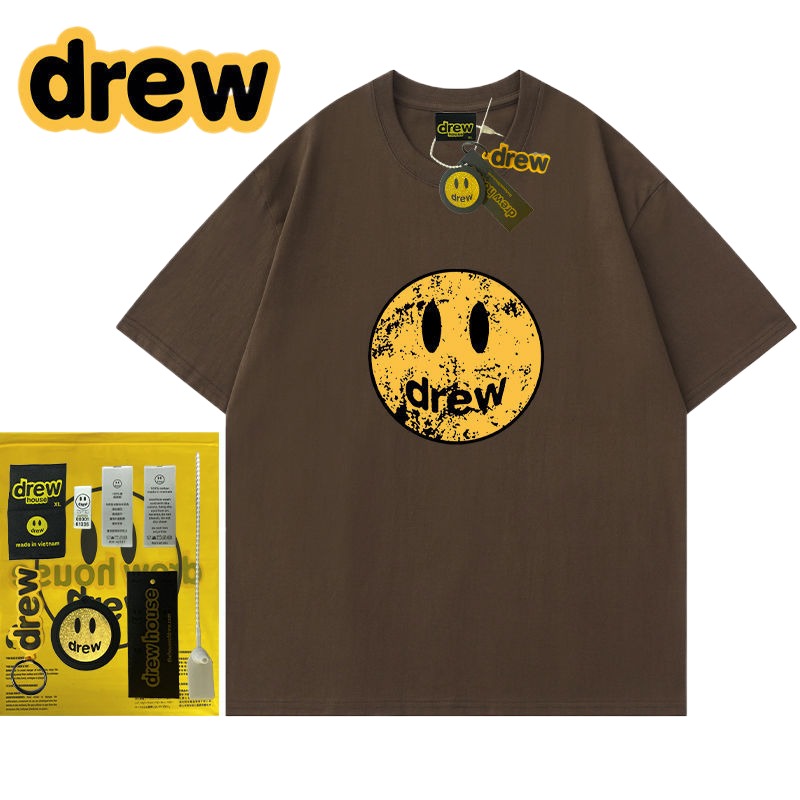Drew Hussry Biber Distressed Smiley Face Printed T-Shirt - product image 5