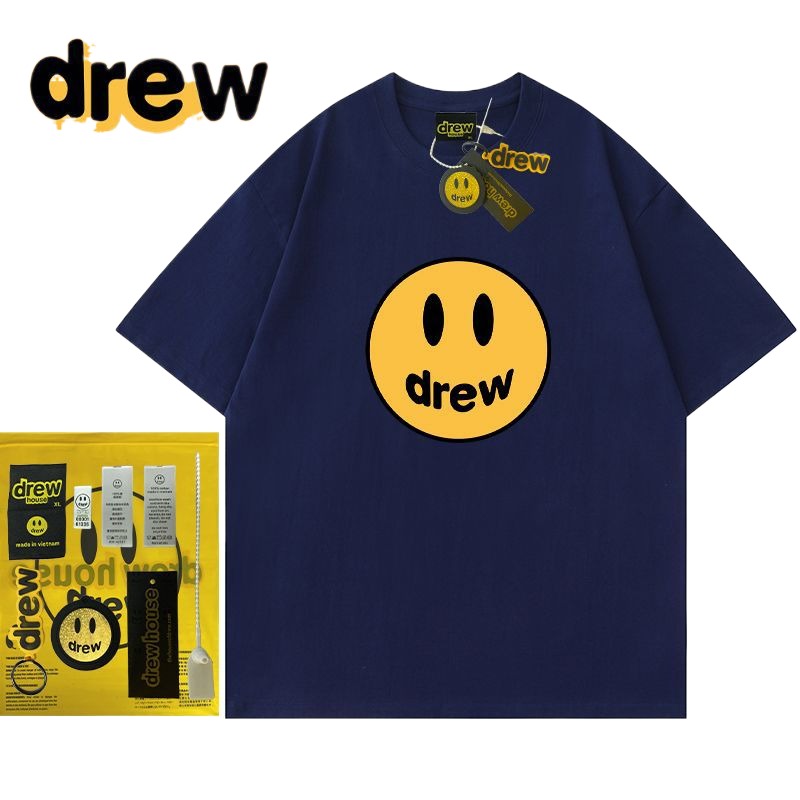 Drew Hussry Summer Biber Same Style Smiley Face T-Shirt - product image 2