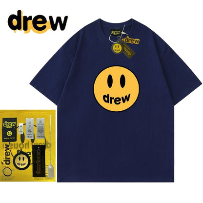 Drew Hussry Summer Biber Same Style Smiley Face T-Shirt - product image 2