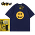 Drew Hussry Summer Biber Same Style Smiley Face T-shirt