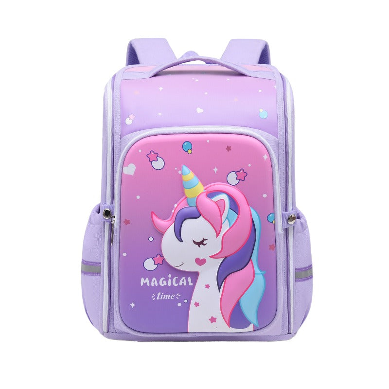 Schoolbag 3D Mold pressing large capacity backpack