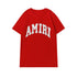 Amiri Letter Printed Cotton T-shirt Hip Hop T Shirt