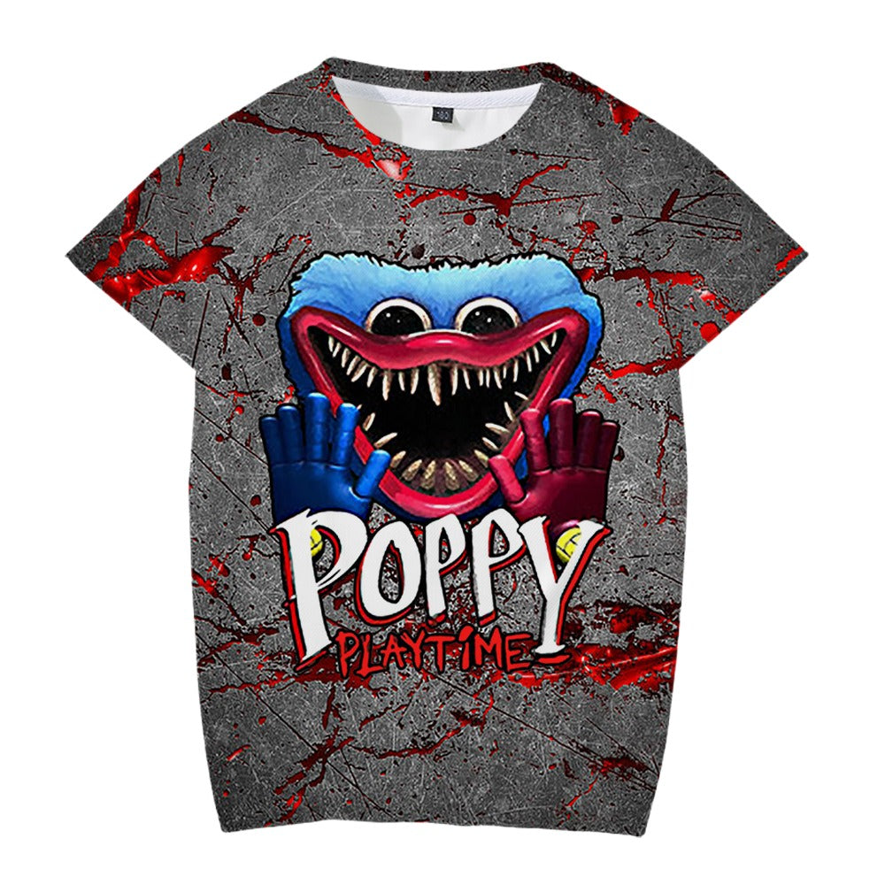 Poppy Playtime Adult Children's Clothes Bobby's Game Time 3d Rinted T Shirt
