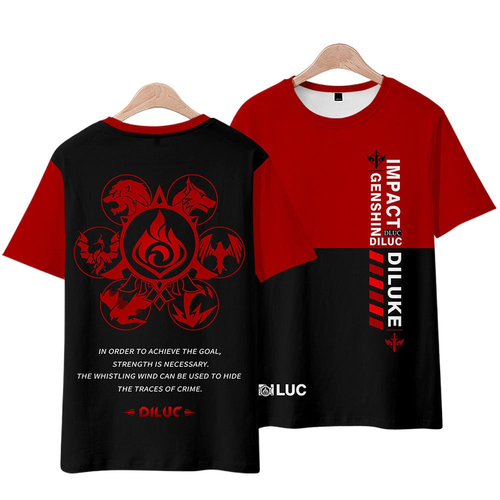 Genshin impact T Shirt Unisex 3d Printed T-shirt