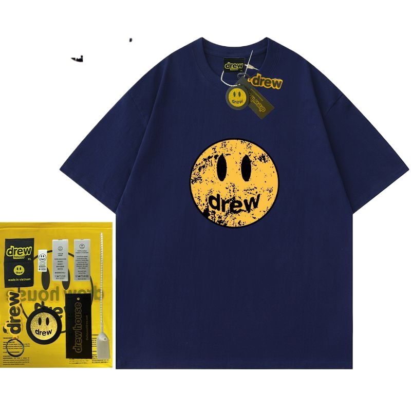 Drew Hussry Biber Distressed Smiley Face Printed T-Shirt - product image 4