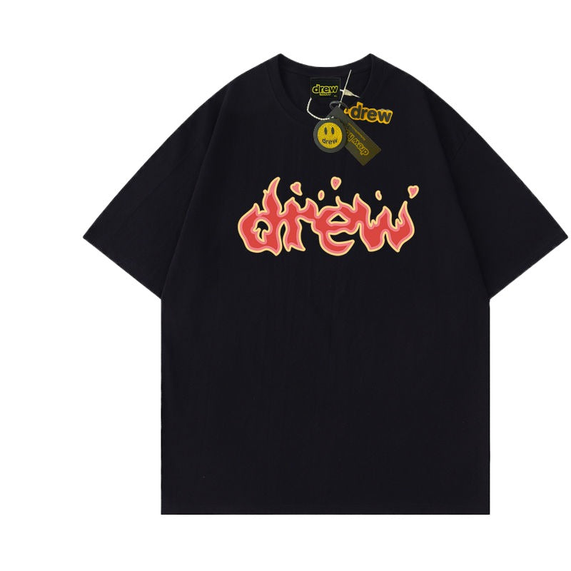 Drew Hussry Smiling Face Flame T-Shirt - product image 1