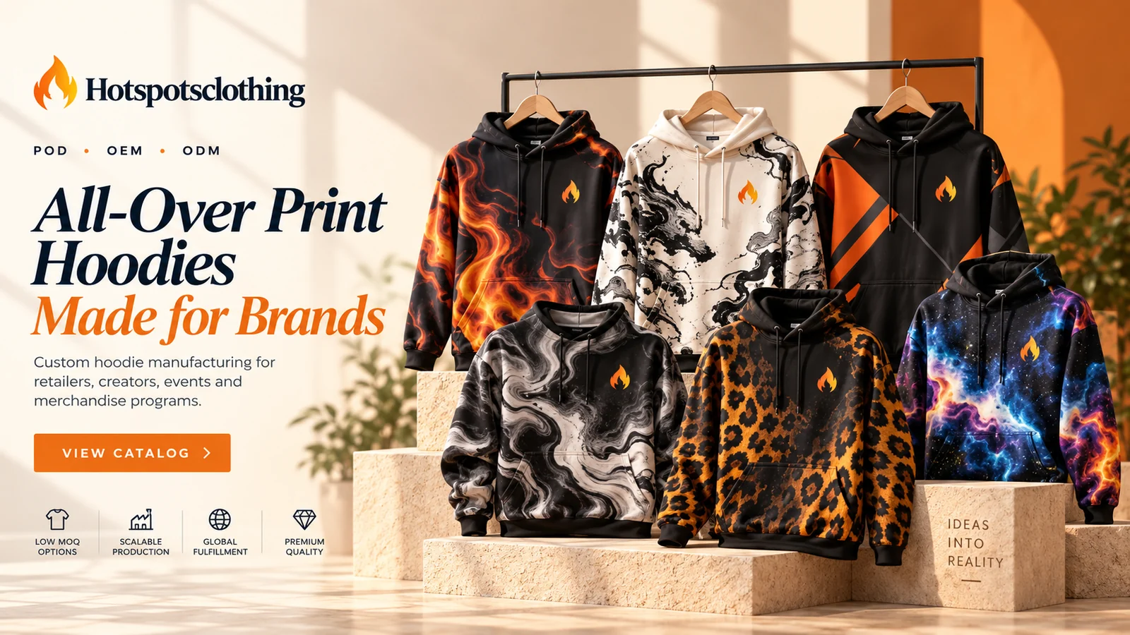 All-over print hoodies and sweatshirts